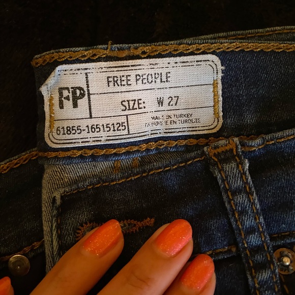 Free people high rise ripped skinny jeans - Picture 2 of 2